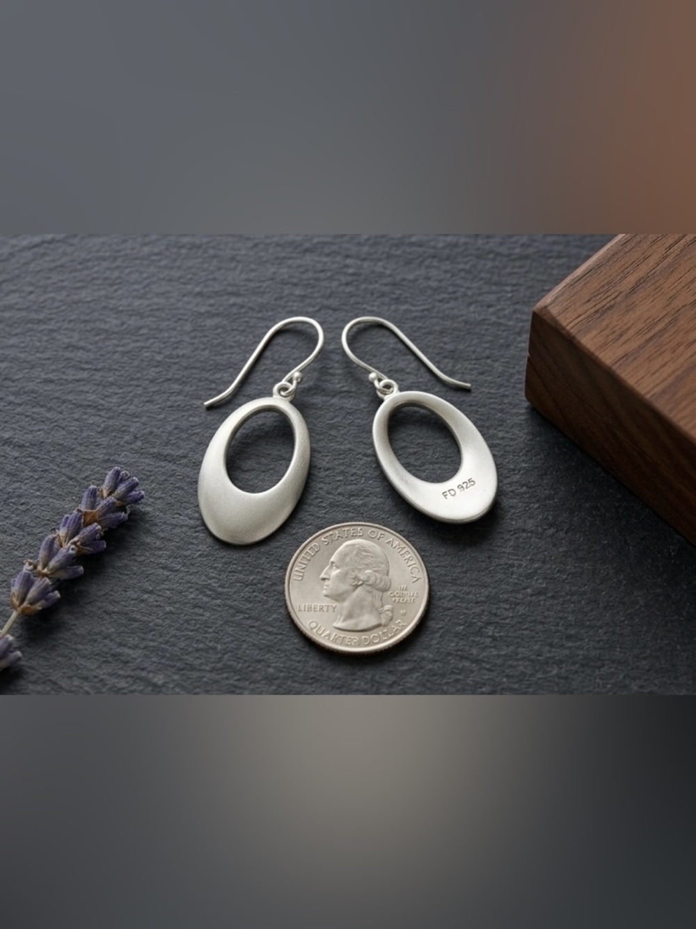 Vintage FD Signed Sterling Studio Designs Dangle Earrings 925 Felicia Design Art